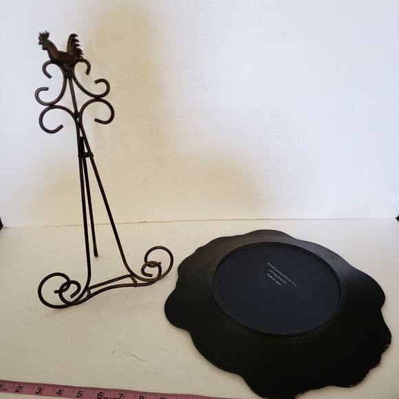 Rooster Plate & Rooster Plate Stand - Picture 3 of 10